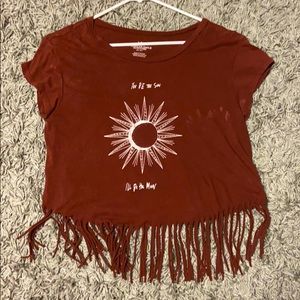 American Eagle Tassel shirt